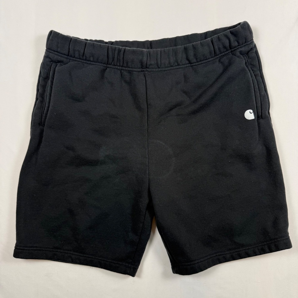 Carhartt Mens Relaxed Fit Sweat Shorts Black Fleece BS5840-M XL